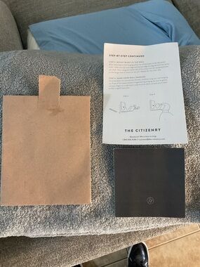 The Citizenry Neutral Brown Backing Board and Hanging Instructions